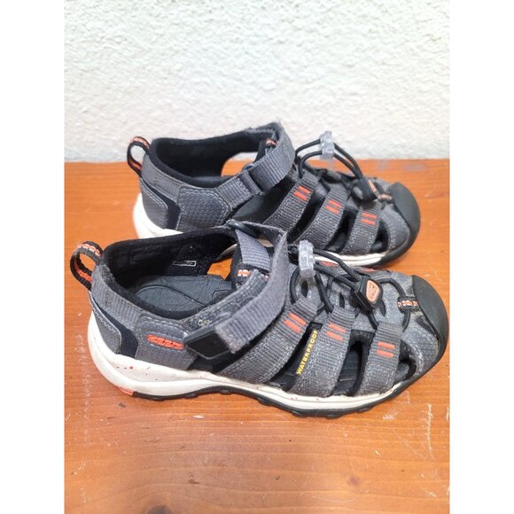 Keen Kids Gray & Orange Waterproof Hiking Sandals With Adjustable Straps & Rubbe - Picture 2 of 9